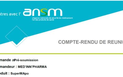 The French Regulatory Agency ANSM validates MIP Lead Drug Candidate SuperMApo CMC aspects, Preclinical and Clinical Development Plans